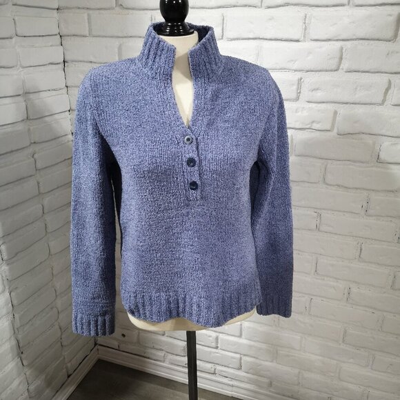 Sonoma Life & Style Ladies Size Large V-neck Purple Straight Fit Sweater - Picture 1 of 9